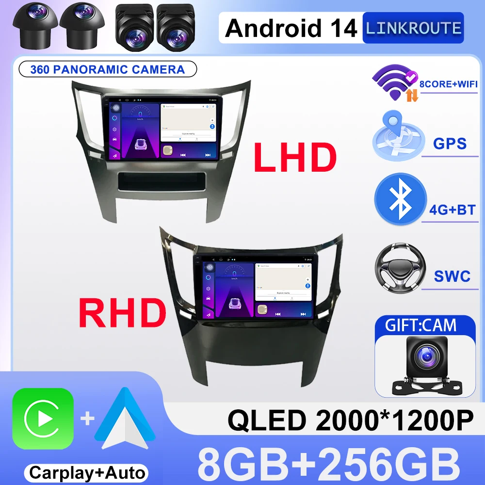 Android 14 Car Player For Subaru Outback 4 Legacy 5 2009-2014 LHD RHD DVD Carplay Auto Radio Head Unit Multimedia Navigation GPS
Android 14 Car Player For Subaru Outback 4 Legacy 5 2009-2014 LHD RHD DVD Carplay Auto Radio Head Unit Multimedia Navigation GPS
