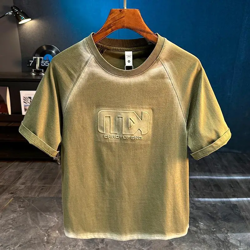 2025 New Short sleeved T-shirt for Men with Retro Printed Casual Personalized Splicing Half Sleeve Top for Summer
2025 New Short sleeved T-shirt for Men with Retro Printed Casual Personalized Splicing Half Sleeve Top for Summer