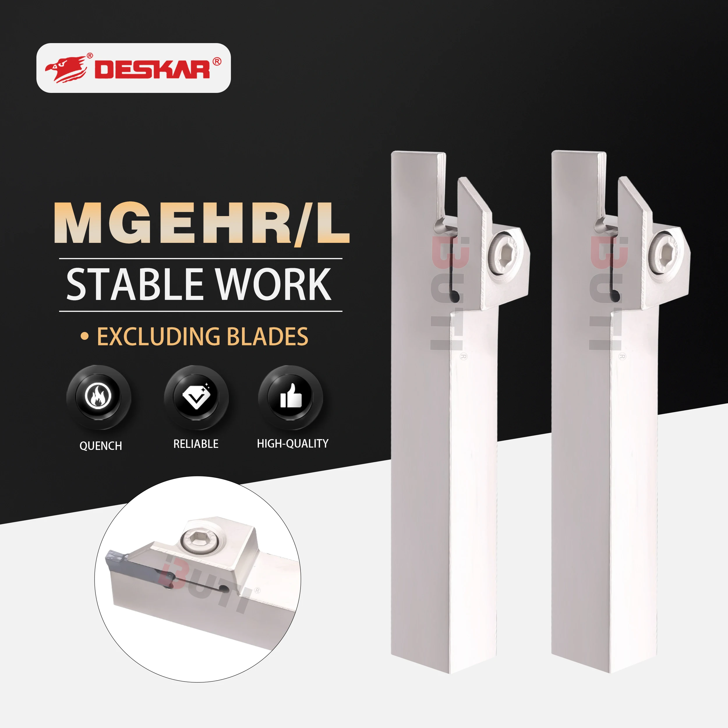 MGEHR1212/1616/2020/2525 MGEHR MGEHL Серия DESKAR 100% Оригинальный токарный инструмент, нарезной пазорез для наружной обработки, белая режущая пластина
MGEHR1212/1616/2020/2525 MGEHR MGEHL Серия DESKAR 100% Оригинальный токарный инструмент, нарезной пазорез для наружной обработки, белая режущая пластина