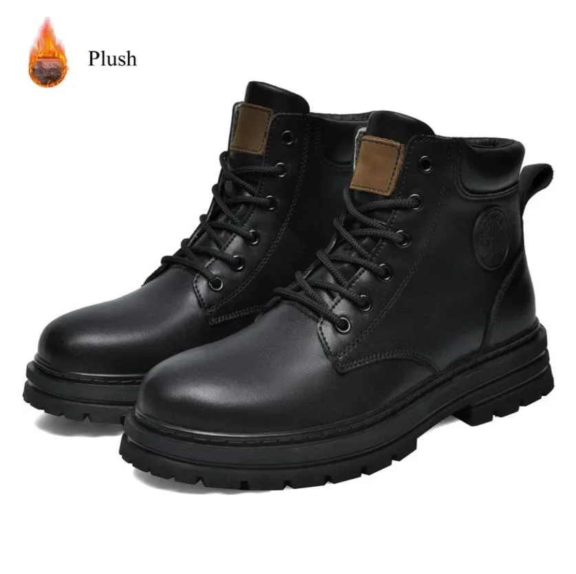 2024 Genuine Leather Big Size 35-46 Winter Black Leather Boots Men Women Couples Fashion Ankle Boot Motorcycle Footwear Boots
2024 Genuine Leather Big Size 35-46 Winter Black Leather Boots Men Women Couples Fashion Ankle Boot Motorcycle Footwear Boots