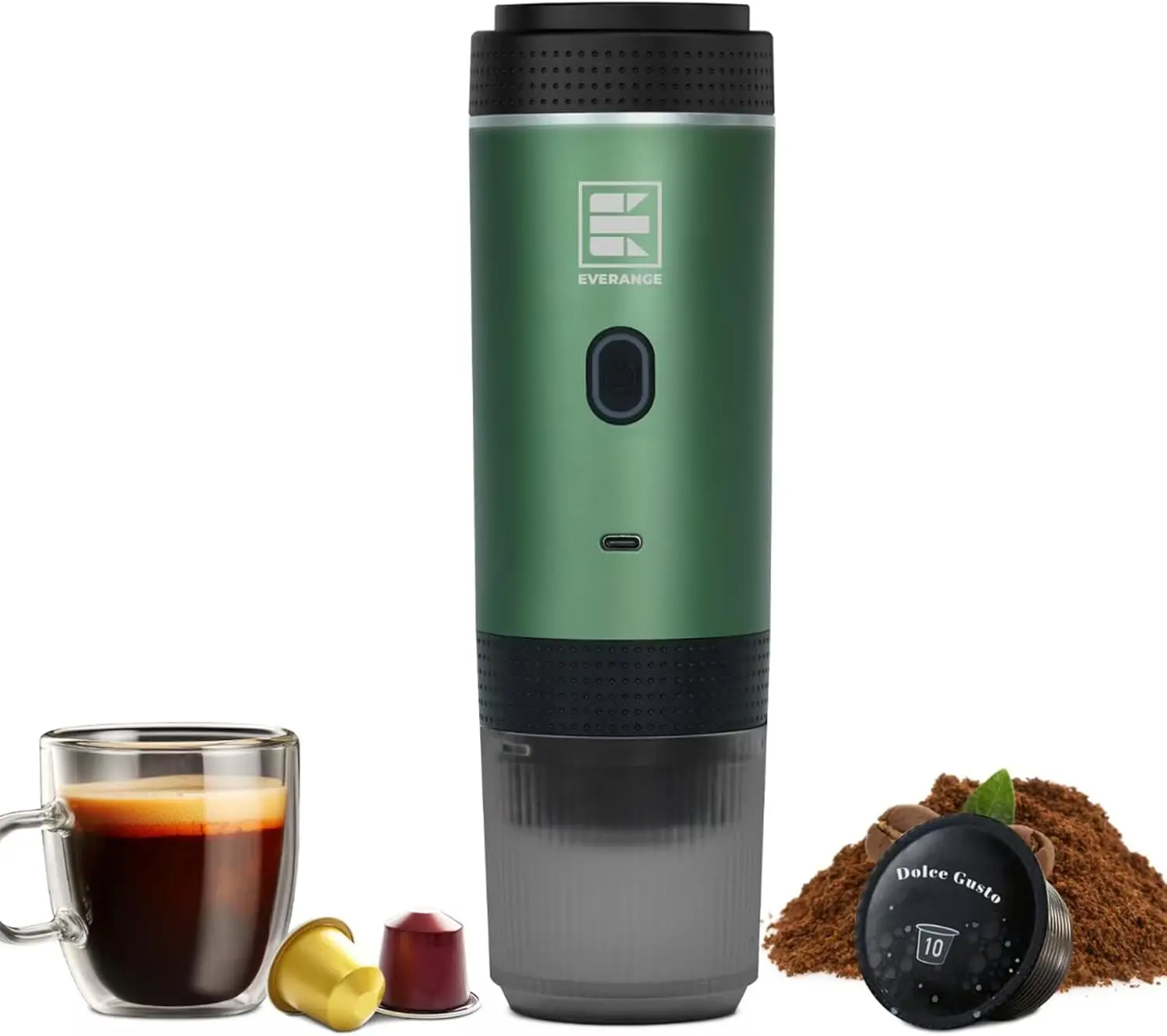 Portable Electric Espresso Machine, Car Coffee Maker for Travel Camping, Battery Powered Coffee Brewer Compatible with Ground
Portable Electric Espresso Machine, Car Coffee Maker for Travel Camping, Battery Powered Coffee Brewer Compatible with Ground