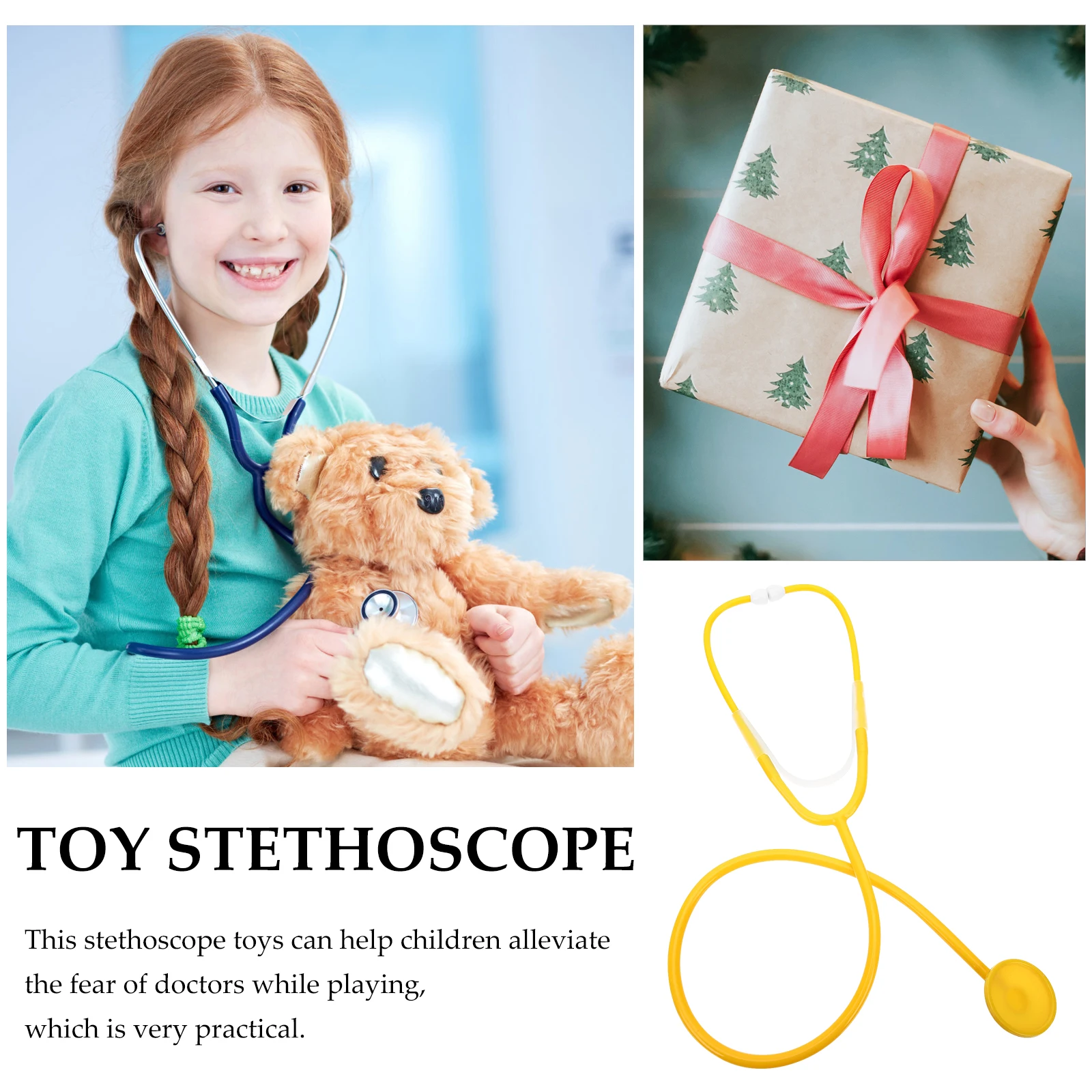 2Pcs Kids Stethoscope Lightweight Safe Pretend Play Doctor Set for Toddlers Ages 1-3 Educational Fun Medical Role Play
2Pcs Kids Stethoscope Lightweight Safe Pretend Play Doctor Set for Toddlers Ages 1-3 Educational Fun Medical Role Play