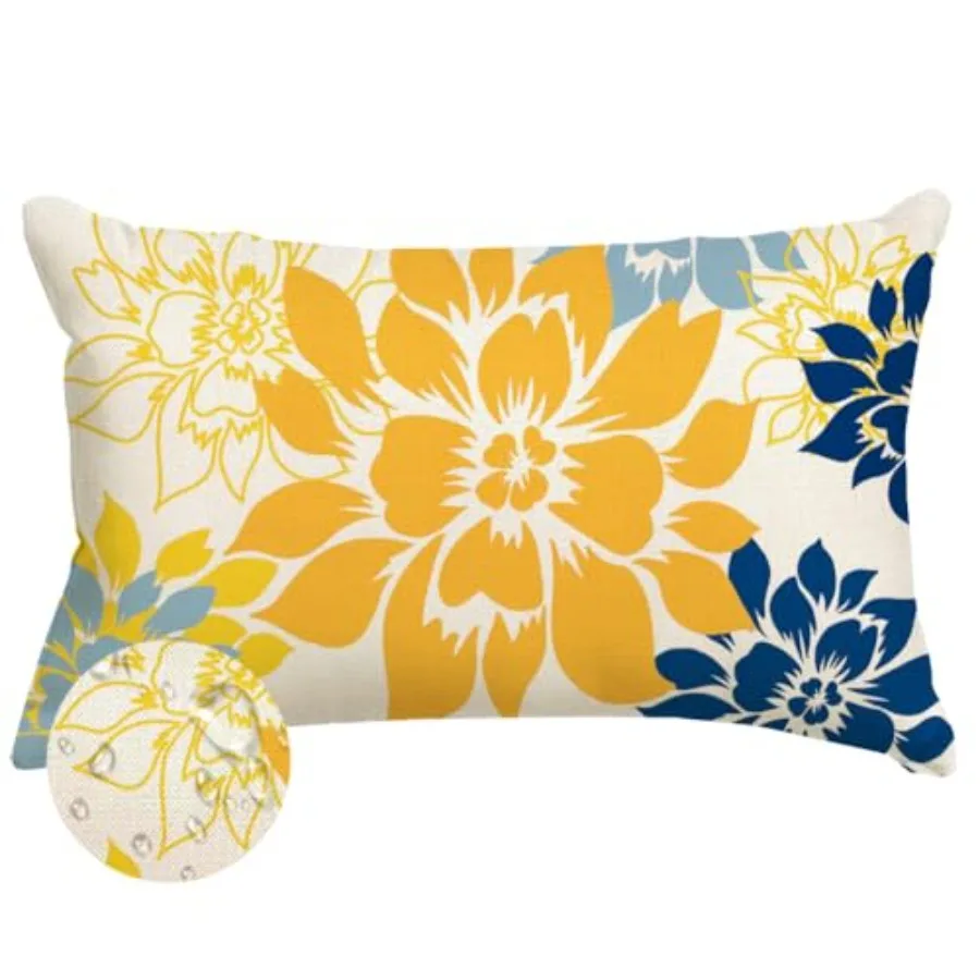 Waterproof Dahlia Floral Outdoor Pillow Covers 12x20 Inch, Decorative Spring Summer Cushion Cases for Living Room Sofa Patio Ga
Waterproof Dahlia Floral Outdoor Pillow Covers 12x20 Inch, Decorative Spring Summer Cushion Cases for Living Room Sofa Patio Ga