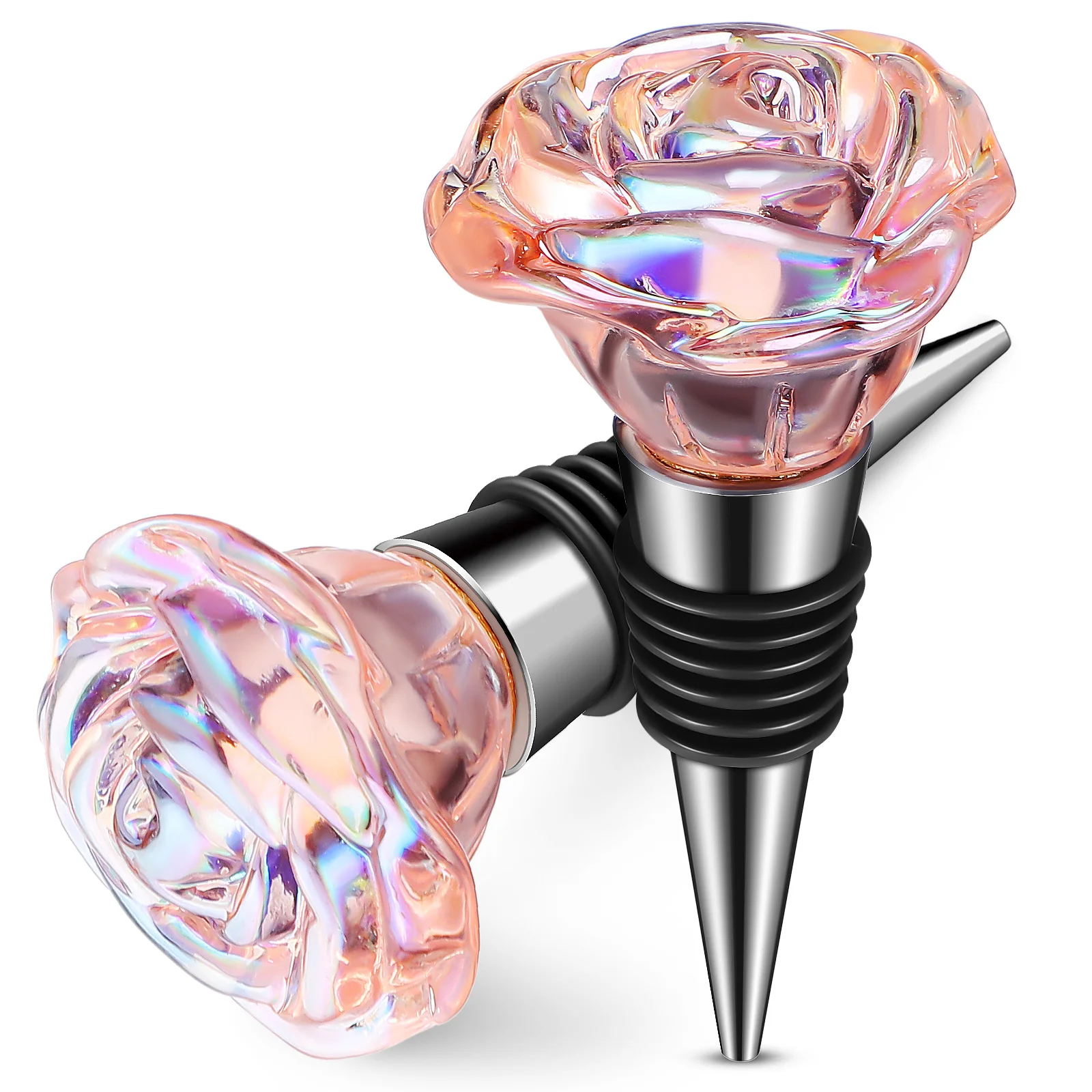 2pcs Rose Bottle Stopper Funny Bottle Stopper Reusable Metal Plug Sealing Decor Red Stoppers for Party Decor
2pcs Rose Bottle Stopper Funny Bottle Stopper Reusable Metal Plug Sealing Decor Red Stoppers for Party Decor