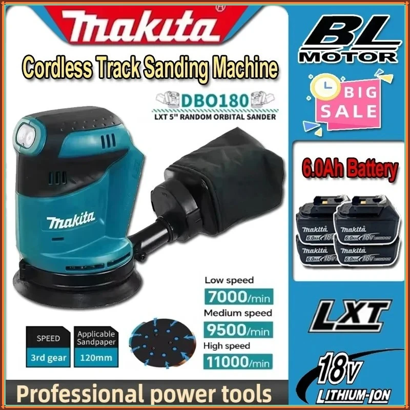 Makita 18V DBO180Z Rechargeable Disc Brushless Random Orbital Sander Woodworking Sanding Putty Polishing Bare Tool
Makita 18V DBO180Z Rechargeable Disc Brushless Random Orbital Sander Woodworking Sanding Putty Polishing Bare Tool