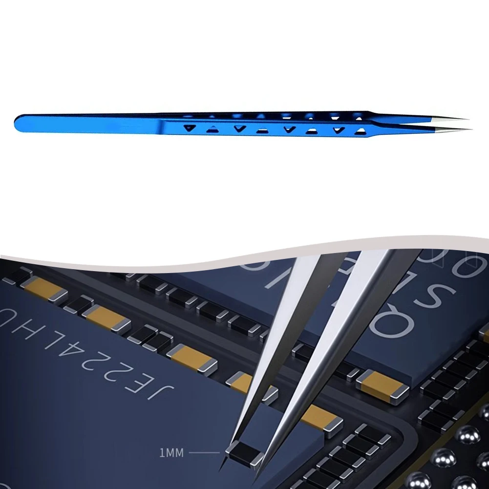 160mm Stainless Steel Tweezers Non-magnetic Extended Heat Dissipation Tweezers Edge Precision Fingerprint Tweezers Repair Tool
160mm Stainless Steel Tweezers Non-magnetic Extended Heat Dissipation Tweezers Edge Precision Fingerprint Tweezers Repair Tool