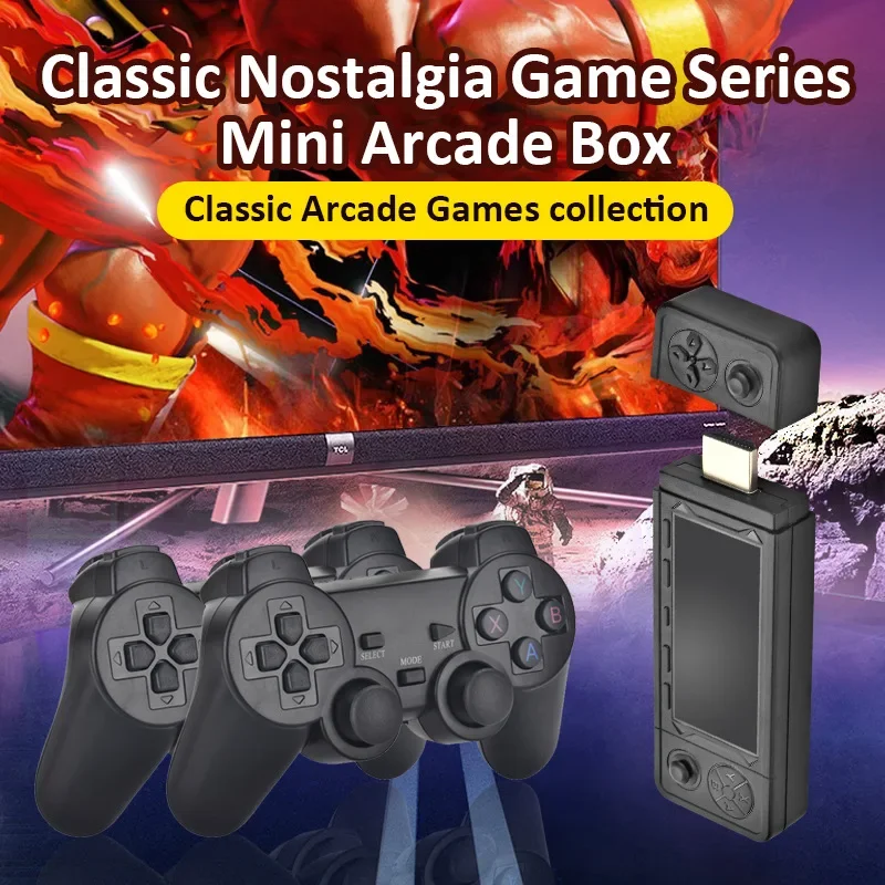 X9 Retro 4K Game Stick TV HD Video Game Console 905X3 Chip 256G 42000 Games For PS1/PSP/SFC/N64 Dual 2.4G Controller
X9 Retro 4K Game Stick TV HD Video Game Console 905X3 Chip 256G 42000 Games For PS1/PSP/SFC/N64 Dual 2.4G Controller