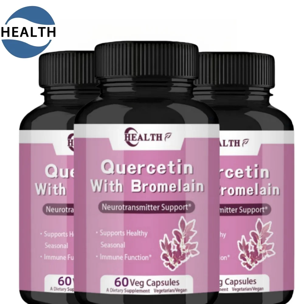 Quercetin 500mg - Quercetin with Bromelain, Vitamin C & Stinging Nettle 120Veggie Capsules
Quercetin 500mg - Quercetin with Bromelain, Vitamin C & Stinging Nettle 120Veggie Capsules