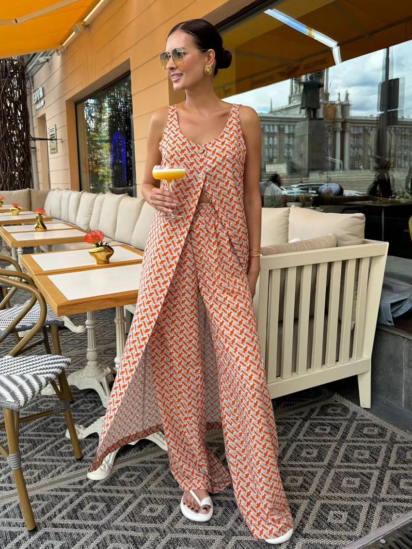 Marthaqiqi New Printing Women Pajama Set Sexy V-Neck Sleepwear Backless Nightie Sleeveless Nightgown Pants Casual Nightwear Suit
Marthaqiqi New Printing Women Pajama Set Sexy V-Neck Sleepwear Backless Nightie Sleeveless Nightgown Pants Casual Nightwear Suit