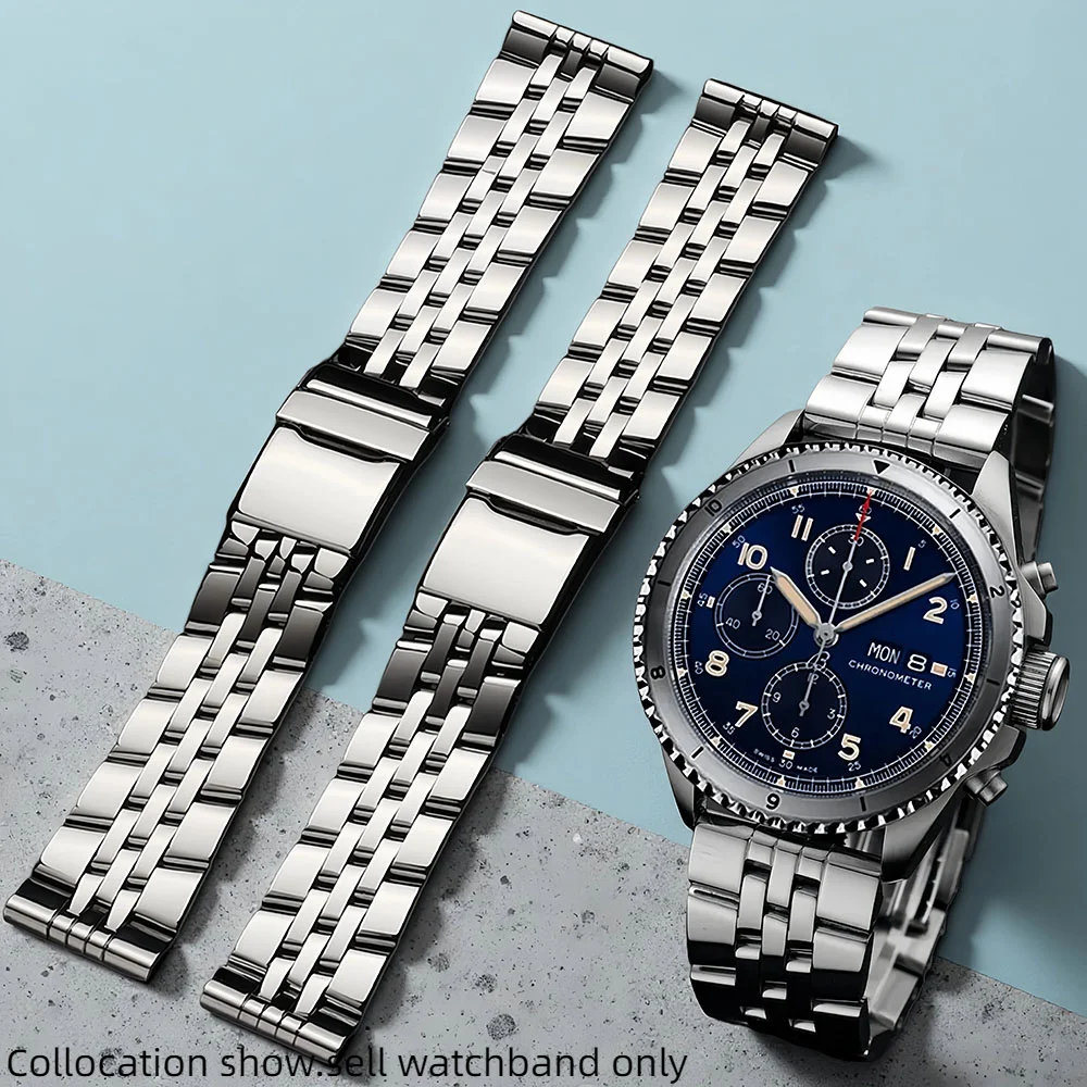 Твердый металлический ремешок для часов 22 мм 24 м для Breitling Avenger Navitimer Superocean, мужские часы-цепочка, ремешок из нержавеющей стали, сменный браслет
Твердый металлический ремешок для часов 22 мм 24 м для Breitling Avenger Navitimer Superocean, мужские часы-цепочка, ремешок из нержавеющей стали, сменный браслет