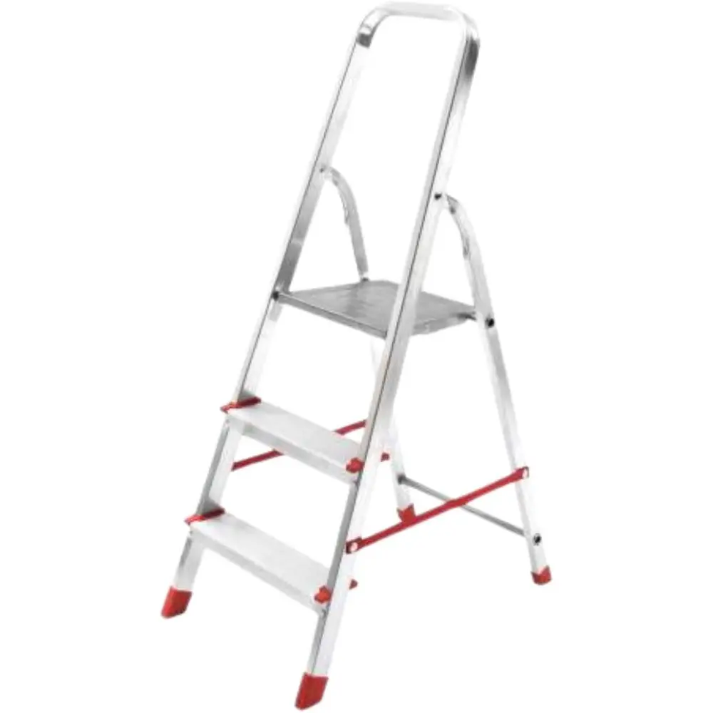 3-Step Silver Ladder, Compact and Sturdy
3-Step Silver Ladder, Compact and Sturdy