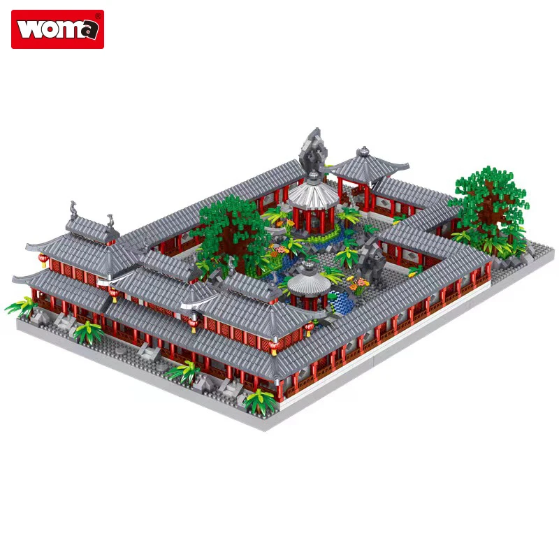 Woma Brand Ancient Chinese Suzhou Garden Street View Imperial Garden Building Block Toy DIY For Kid Present Gift
Woma Brand Ancient Chinese Suzhou Garden Street View Imperial Garden Building Block Toy DIY For Kid Present Gift
