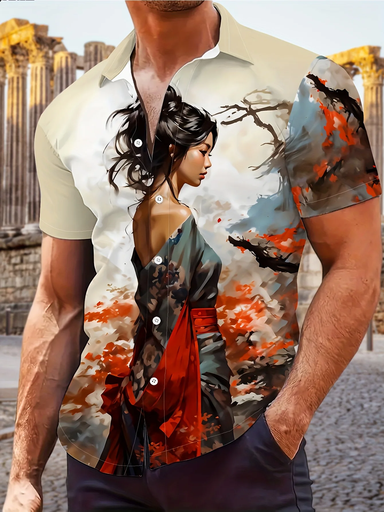 2025 Hawaiian Men's Casual Fashion Short Sleeve Shirt New Pattern Novel Color Bright and Versatile
2025 Hawaiian Men's Casual Fashion Short Sleeve Shirt New Pattern Novel Color Bright and Versatile