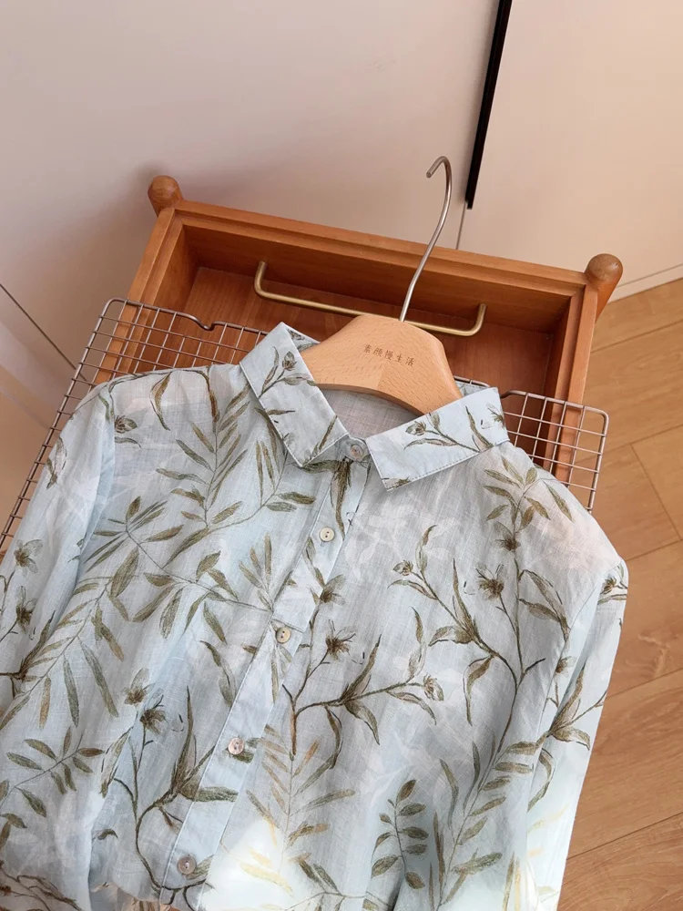 Ранняя осень, хлопково-льняной длинный све irt, женский повседневный базовый топ, высококачественный хлопковый льняной топ с художественным принтом
Ранняя осень, хлопково-льняной длинный све irt, женский повседневный базовый топ, высококачественный хлопковый льняной топ с художественным принтом