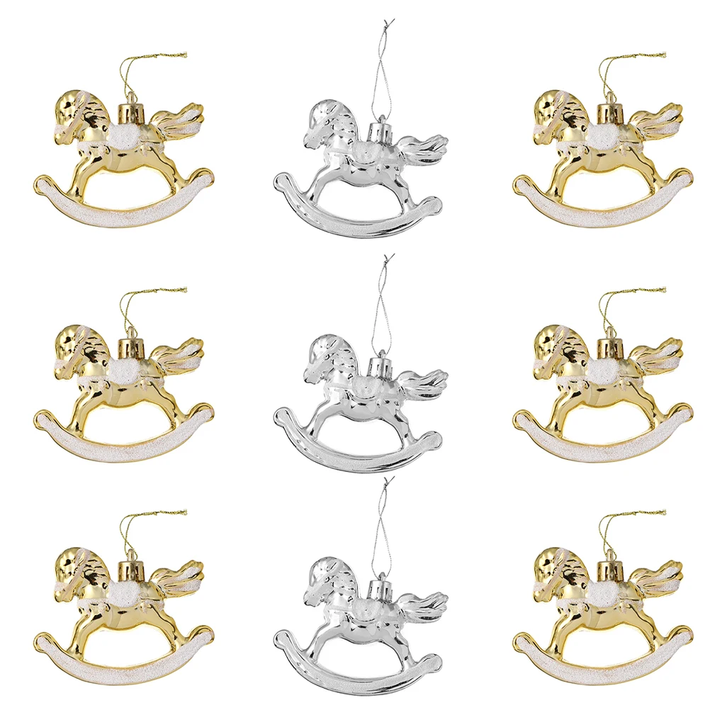 9 Pcs Plastic Horse naments for Christmas Tree Hanging Decorative Pendants Party Supplies Xmas Decor Lightweight Holiday
9 Pcs Plastic Horse naments for Christmas Tree Hanging Decorative Pendants Party Supplies Xmas Decor Lightweight Holiday
