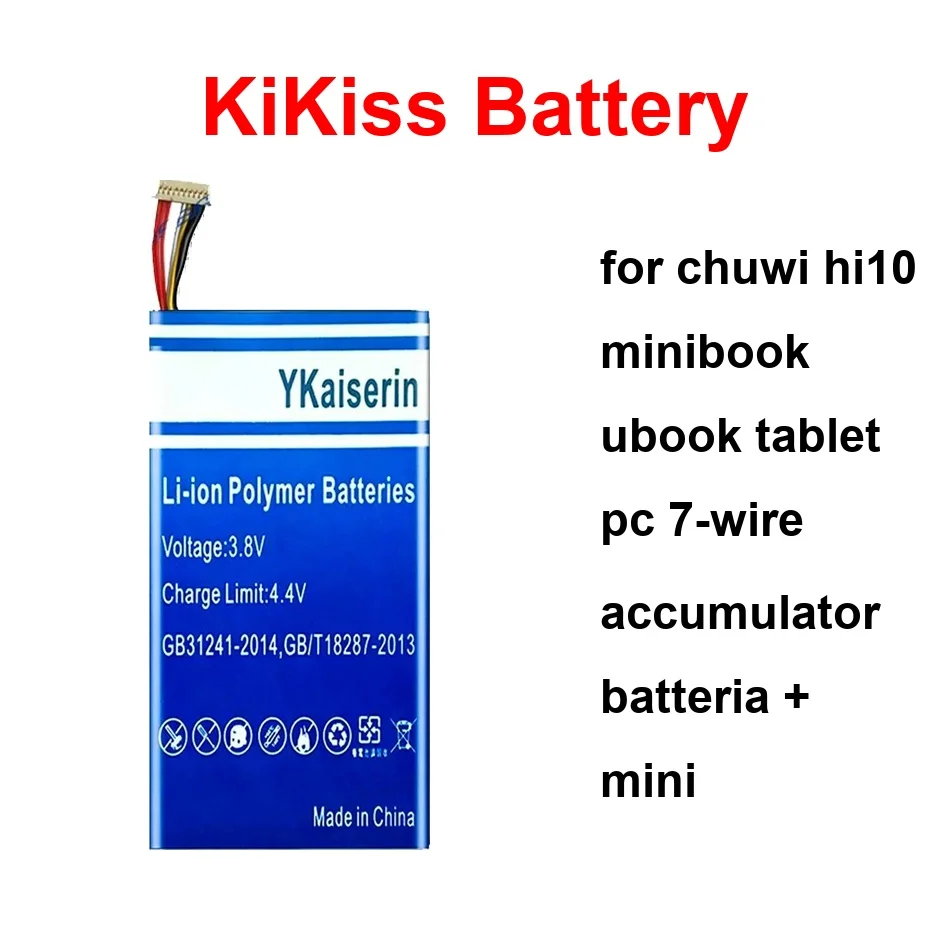 Battery HW-31130148 H-31130148PCWI509 NV-635170-2S For Chuwi HI10 Minibook Ubook Tablet PC 7-Wire Accumulator Batteria + Mini
Battery HW-31130148 H-31130148PCWI509 NV-635170-2S For Chuwi HI10 Minibook Ubook Tablet PC 7-Wire Accumulator Batteria + Mini