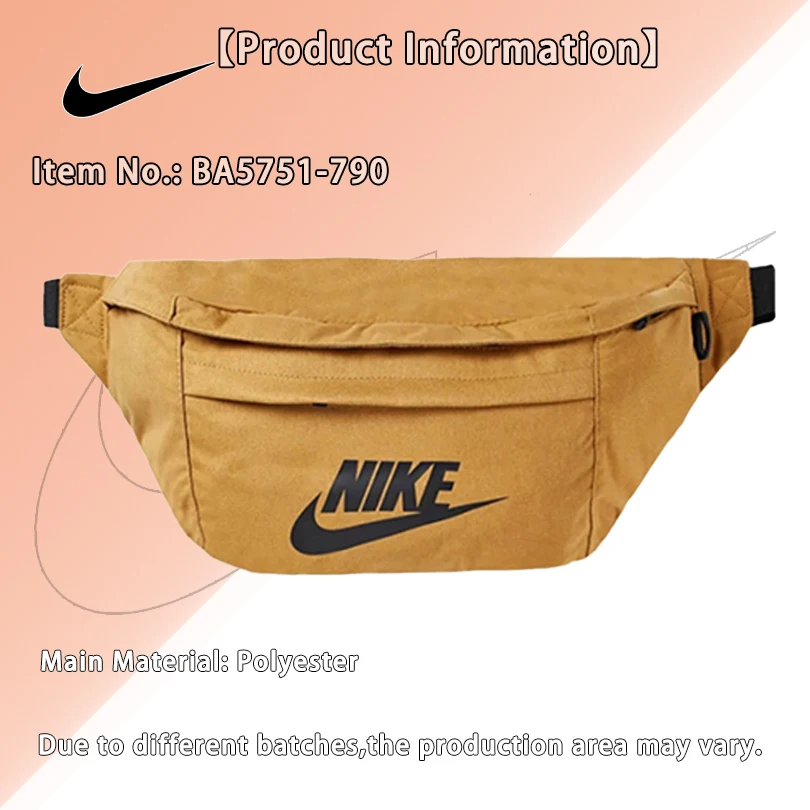 Nike Tech Hip Pack Unisex Crossbody Shoulder Bag Large Capacity Sports Waist Pack Wheat BA5751-790
Nike Tech Hip Pack Unisex Crossbody Shoulder Bag Large Capacity Sports Waist Pack Wheat BA5751-790