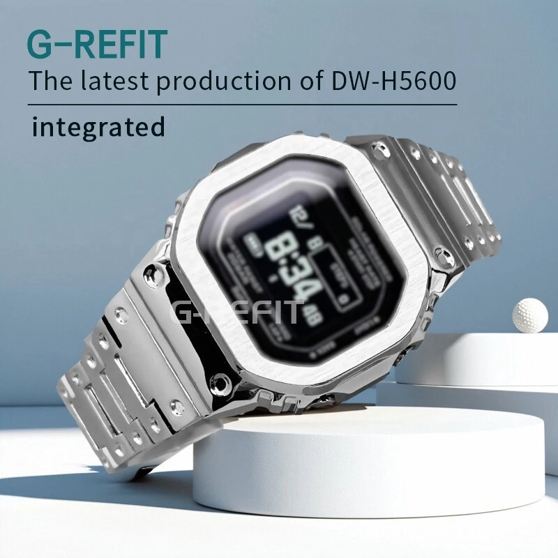 G-Refit V6.0 Compatible with DW-H5600MB stainless steel mecha metal H5600 watch case strap engraved accessories with tools
G-Refit V6.0 Compatible with DW-H5600MB stainless steel mecha metal H5600 watch case strap engraved accessories with tools