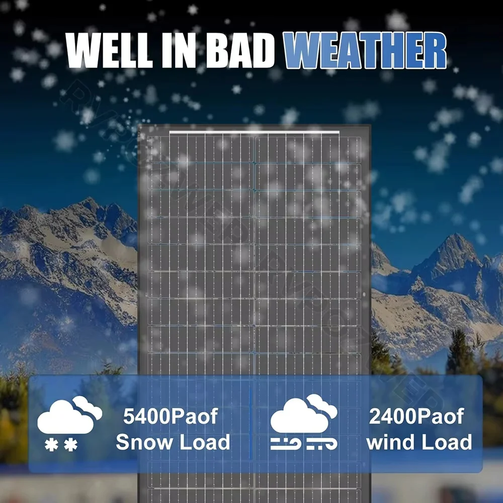 RVPOZWER 400W/200W/100W Bifacial Solar Panels 18BB Mono Cells High Efficiency Module RV Power Marine Boat Outdoor Off Grid
RVPOZWER 400W/200W/100W Bifacial Solar Panels 18BB Mono Cells High Efficiency Module RV Power Marine Boat Outdoor Off Grid