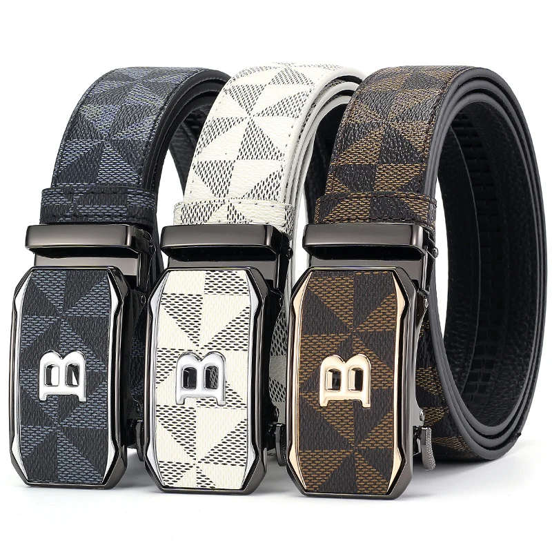 2026 New Men's High Quality Belt B Logo Automatic Buckle Luxury Pattern Waistband Casual Business Belts for Men
2026 New Men's High Quality Belt B Logo Automatic Buckle Luxury Pattern Waistband Casual Business Belts for Men