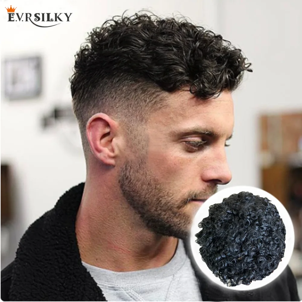 Handsome 15MM African Curl Men's wig 100% human hair replacement for all machine-made thin leather PU male wig prostheses
Handsome 15MM African Curl Men's wig 100% human hair replacement for all machine-made thin leather PU male wig prostheses