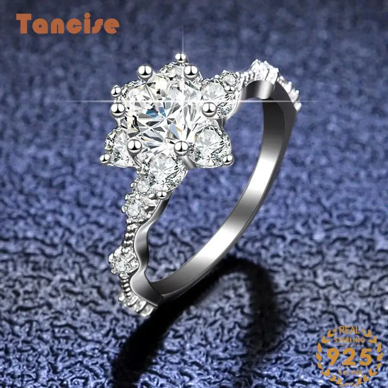 Tancise Classic 925 Sterling 5 Carat Moissanite Ring for Women Ladies Jewelry Wedding Promise Party Gift
Tancise Classic 925 Sterling 5 Carat Moissanite Ring for Women Ladies Jewelry Wedding Promise Party Gift