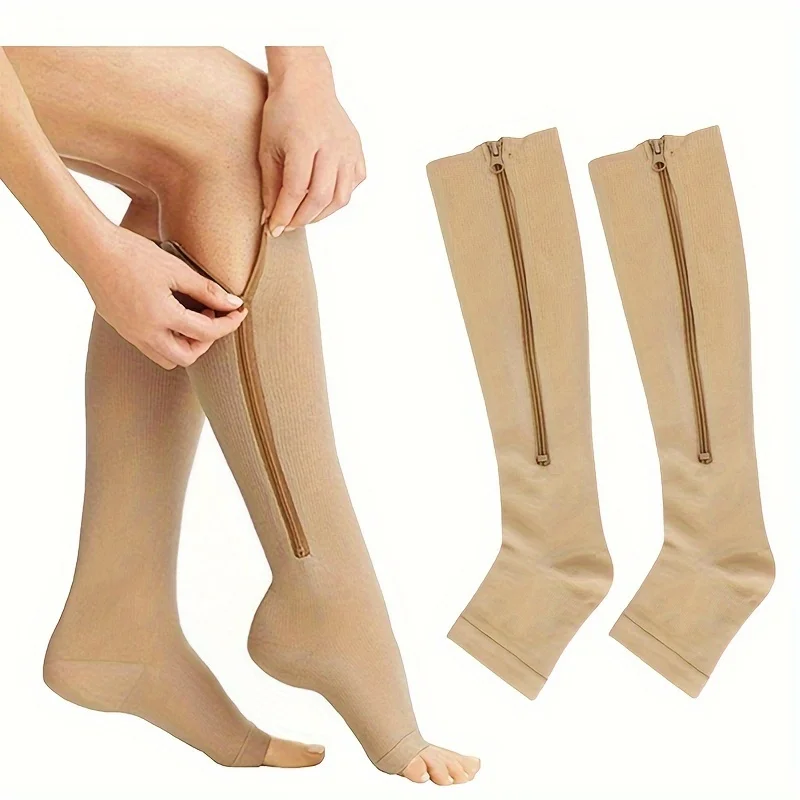 Sport Men Women Toeless Compression Socks with Side Zipper Compression Socks for All Day Wear, Sports Socks
Sport Men Women Toeless Compression Socks with Side Zipper Compression Socks for All Day Wear, Sports Socks