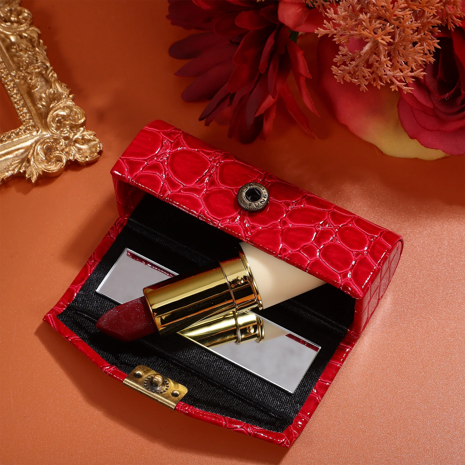 Lipstick Case For Women Mini Compact Single Lip Balm Storage Container With Mirror Portable Purse Organizer Small Essentials Lip
Lipstick Case For Women Mini Compact Single Lip Balm Storage Container With Mirror Portable Purse Organizer Small Essentials Lip