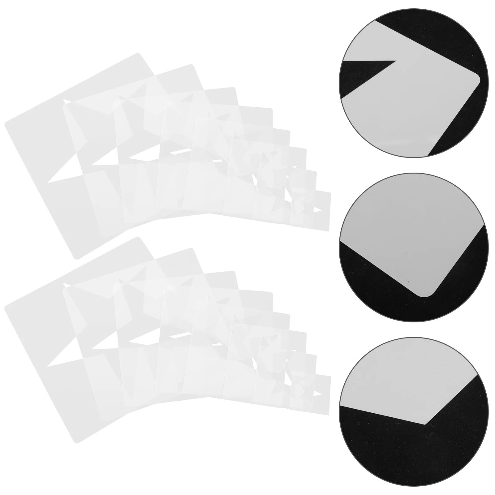 16 Sets Five pointed Star Template Reusable Craft Painting Stencils Supplies Hollow Decoration Templates Safe Round
16 Sets Five pointed Star Template Reusable Craft Painting Stencils Supplies Hollow Decoration Templates Safe Round