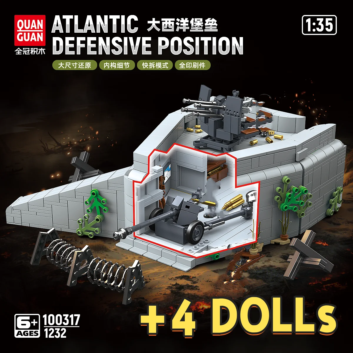 Ww2 German Army Atlantikwall World War II Building Blocks Ruins Block Model of The Urban Battle Bricks Collection Model Toys
Ww2 German Army Atlantikwall World War II Building Blocks Ruins Block Model of The Urban Battle Bricks Collection Model Toys