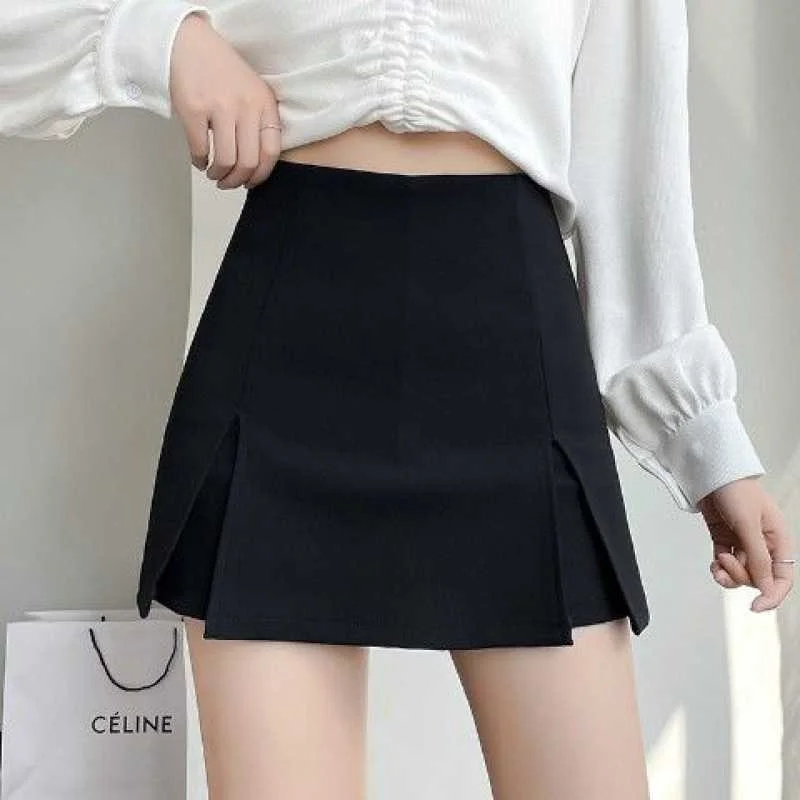 High Waist Black Asymmetrical Skirt Women's Summer Slim A-Line plus Size MM Chiffon Suit Short Pants Skirt Pants
High Waist Black Asymmetrical Skirt Women's Summer Slim A-Line plus Size MM Chiffon Suit Short Pants Skirt Pants