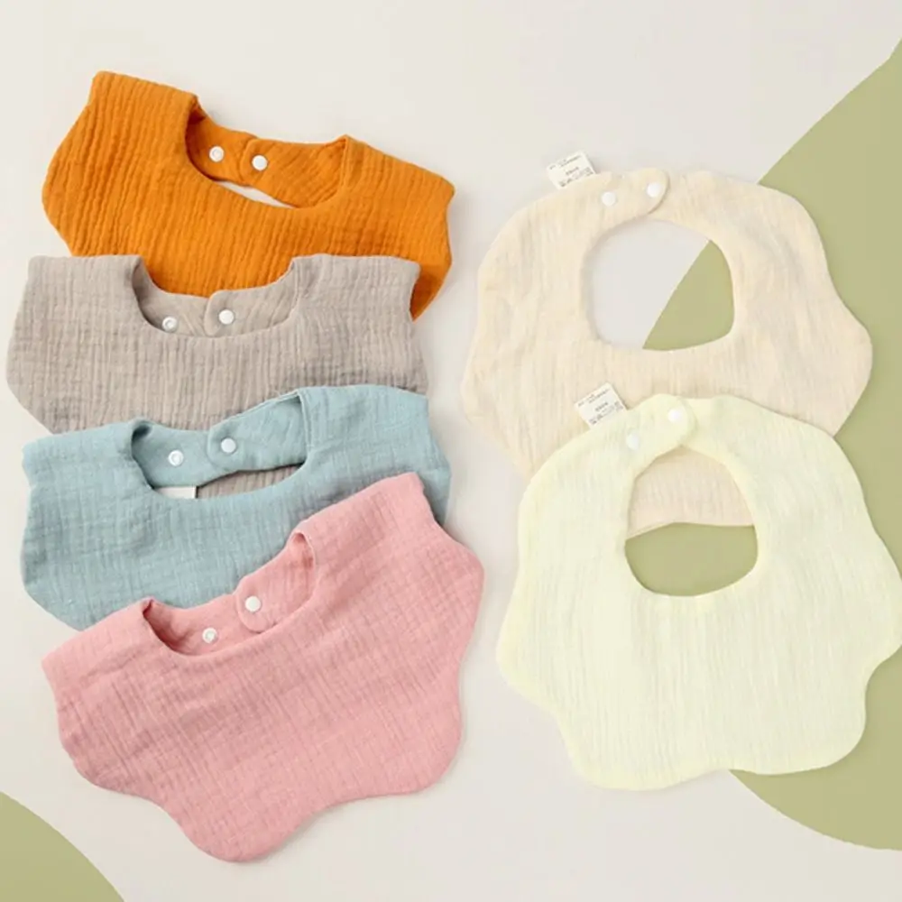 Snap Button Baby Adjustable Flower Shape Solid Color Towel Ruffle Cotton Burp Cloths Bibs
Snap Button Baby Adjustable Flower Shape Solid Color Towel Ruffle Cotton Burp Cloths Bibs