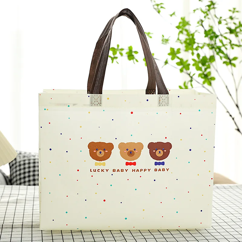 Custom. Cartoon Cute Bear Children's Clothing Store Clothing Non-Woven Bag Bag Handbag in Stock Takeaway Packing
Custom. Cartoon Cute Bear Children's Clothing Store Clothing Non-Woven Bag Bag Handbag in Stock Takeaway Packing
