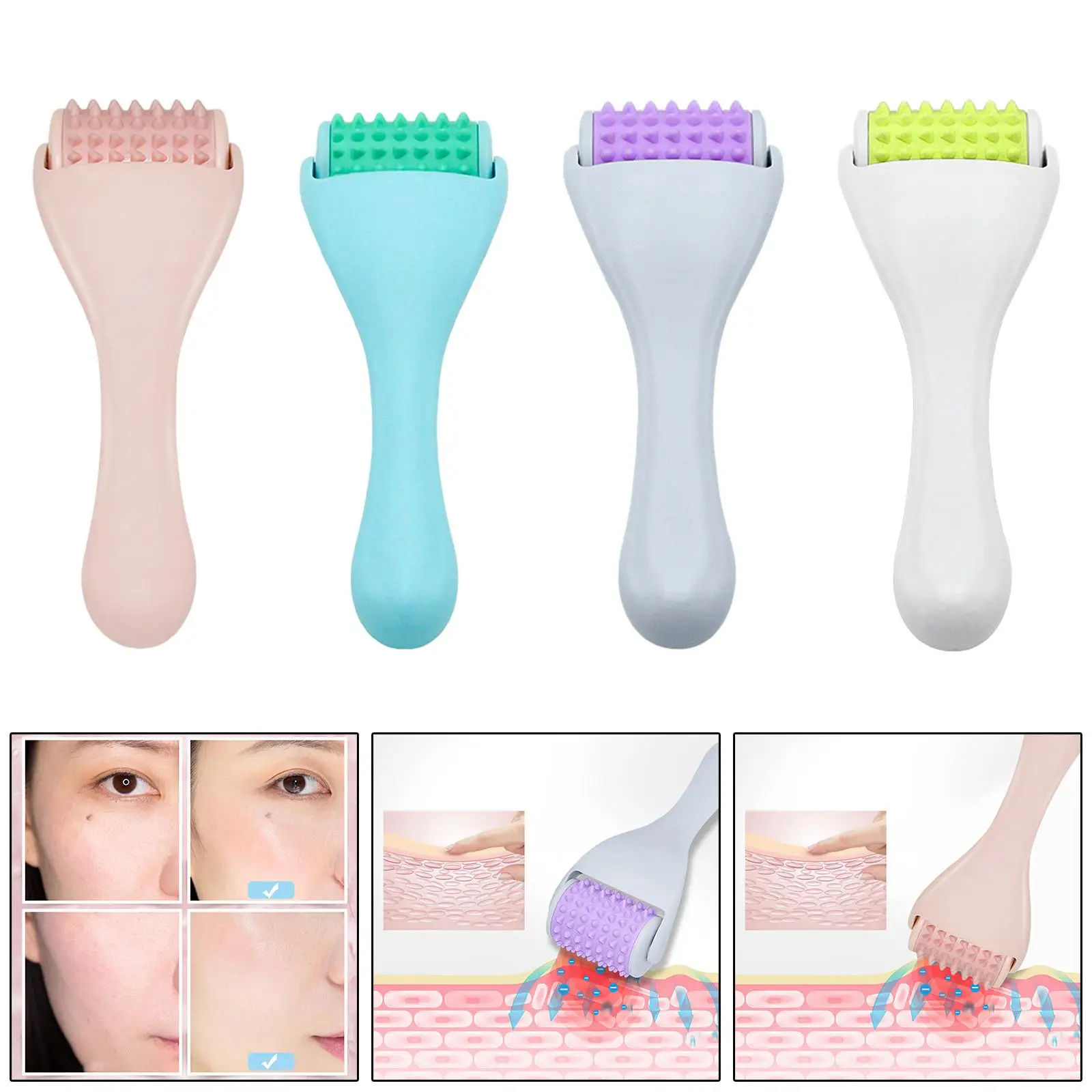 Mini Face Roller Massager Ice Roller Relaxation Body Eye Neck Scrapping Massager
Mini Face Roller Massager Ice Roller Relaxation Body Eye Neck Scrapping Massager