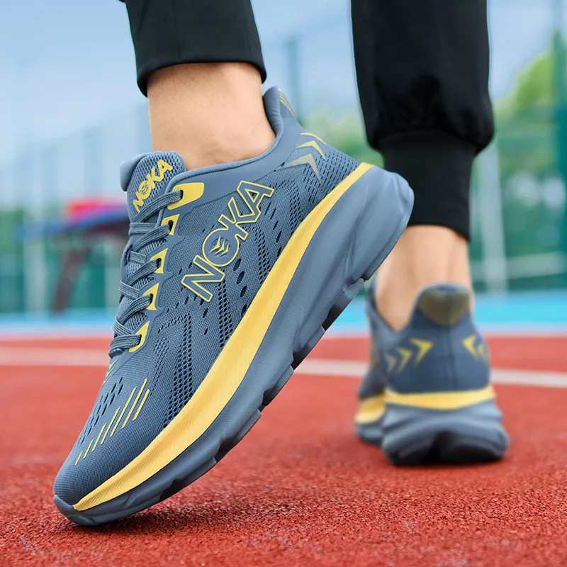 Men's Running Shoes Non-Slip Fashion Mesh Trainer Race Outdoor Breathable Off-road Shoes Cushioning Sneakers Couple Luxury shoes
Men's Running Shoes Non-Slip Fashion Mesh Trainer Race Outdoor Breathable Off-road Shoes Cushioning Sneakers Couple Luxury shoes