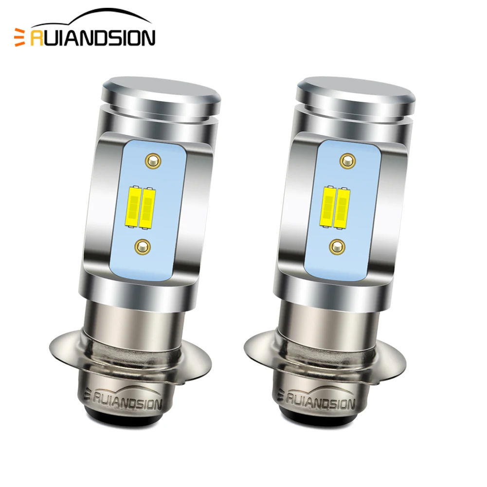 18W P15D H6M LED Motorcycle Headlight Bulb 6000K Super Bright High/Low Beam with DRL 10-30V Compatible for UTV ATV Scooters 2Pcs
18W P15D H6M LED Motorcycle Headlight Bulb 6000K Super Bright High/Low Beam with DRL 10-30V Compatible for UTV ATV Scooters 2Pcs