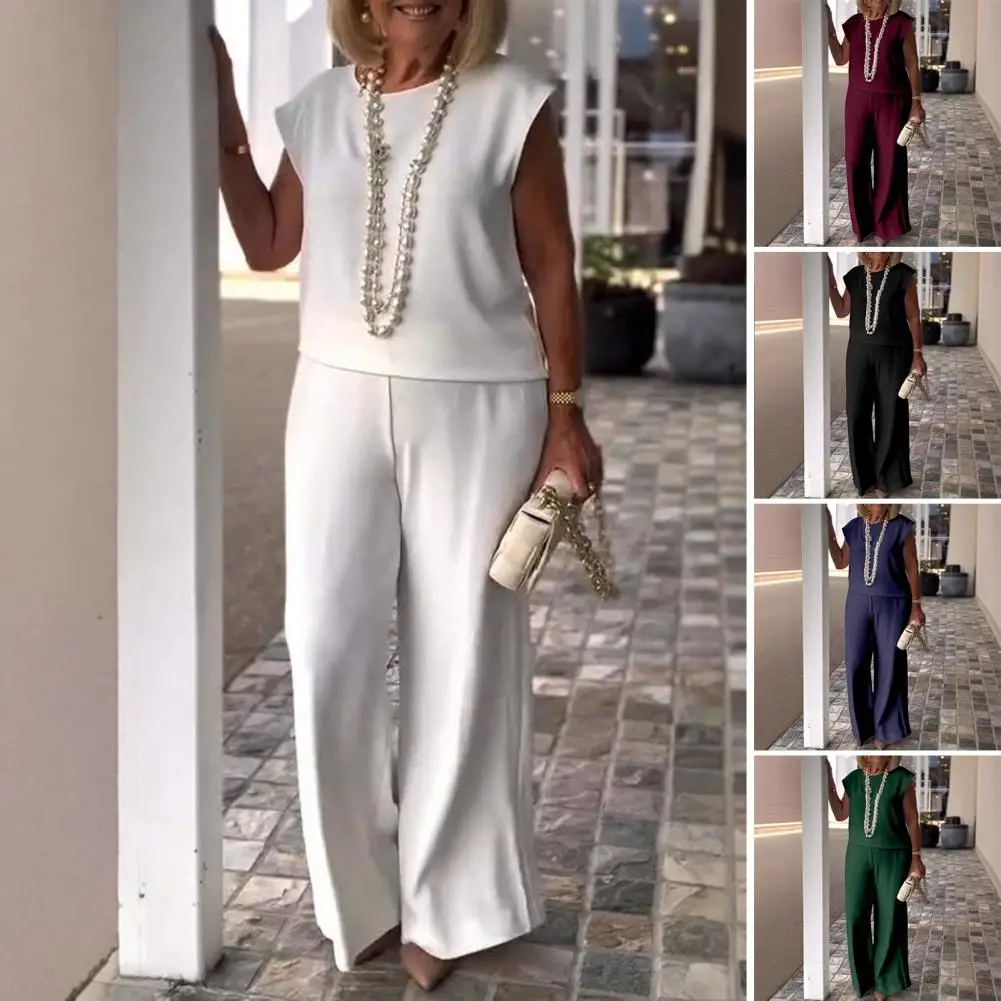 2Pcs Women's Clothing 2025 Spring Summer New Fashion T-shirt Pants Collage Solid Color Sleeveless Color Temperament Casual Suit
2Pcs Women's Clothing 2025 Spring Summer New Fashion T-shirt Pants Collage Solid Color Sleeveless Color Temperament Casual Suit