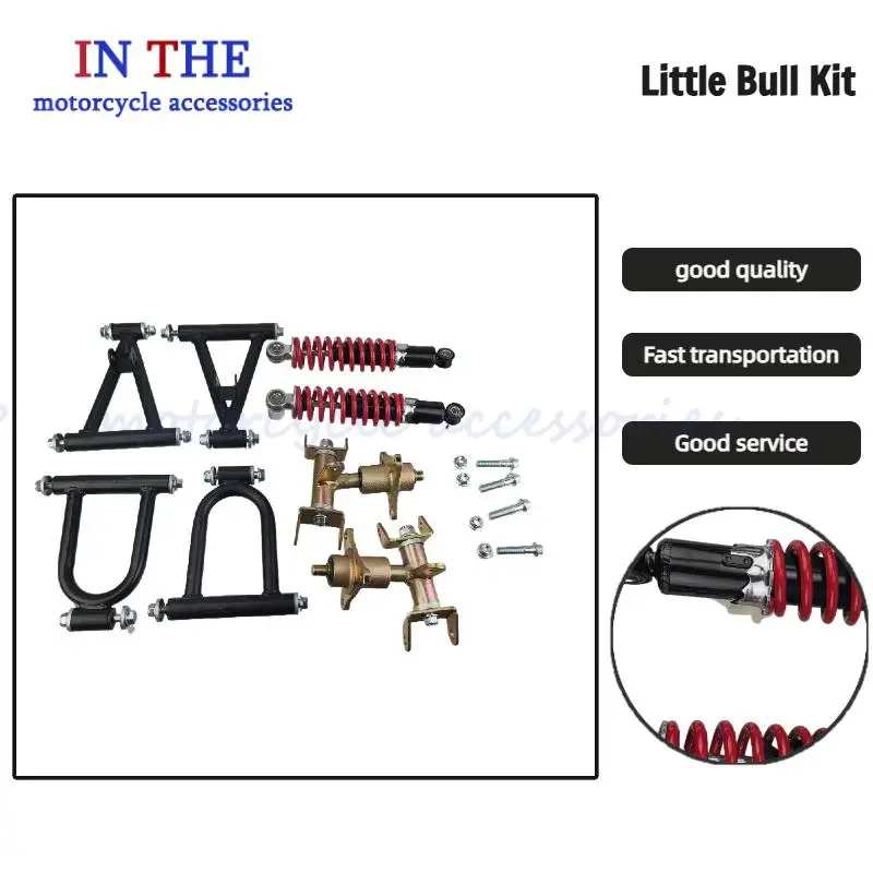 NewFront Suspension Arm Enhanced Stability Upper and Lower Swingarm and Suspension Shock for ATV Quad Bike Go Kart
NewFront Suspension Arm Enhanced Stability Upper and Lower Swingarm and Suspension Shock for ATV Quad Bike Go Kart