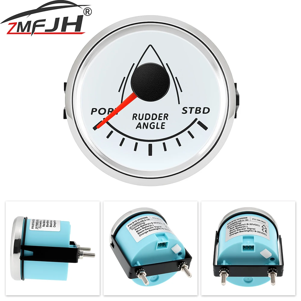 52mm Rudder Position Indicator Rudder Angle Gauge 0-190 ohm Rudder Angle Meter Sensor 9-32V For Marine Boat Yacht RV Auto
52mm Rudder Position Indicator Rudder Angle Gauge 0-190 ohm Rudder Angle Meter Sensor 9-32V For Marine Boat Yacht RV Auto