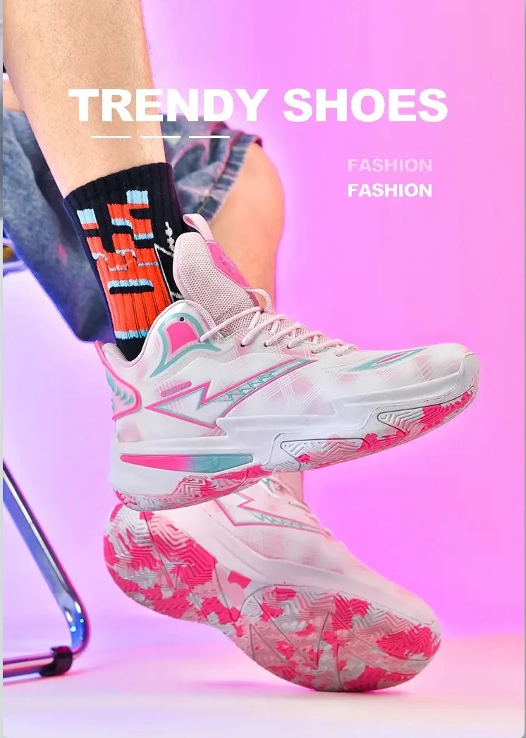 Баскетбольные кроссовки с дышащей сеткой, мужские и женские, в парном стиле, противоскользящие, износостойкие, амортизирующие кроссовки для соревнований
Баскетбольные кроссовки с дышащей сеткой, мужские и женские, в парном стиле, противоскользящие, износостойкие, амортизирующие кроссовки для соревнований