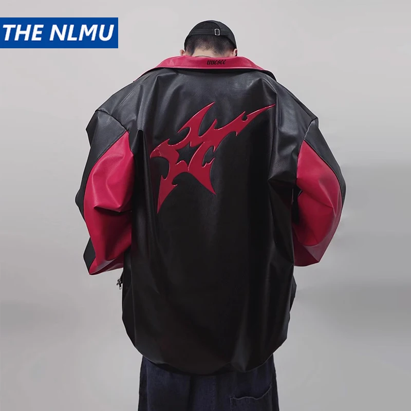 Men's Hip Hop PU Leather Jacket High Street Vintage Oversized Baseball Coat Streetwear Faux Leather Varsity Jacket
Men's Hip Hop PU Leather Jacket High Street Vintage Oversized Baseball Coat Streetwear Faux Leather Varsity Jacket