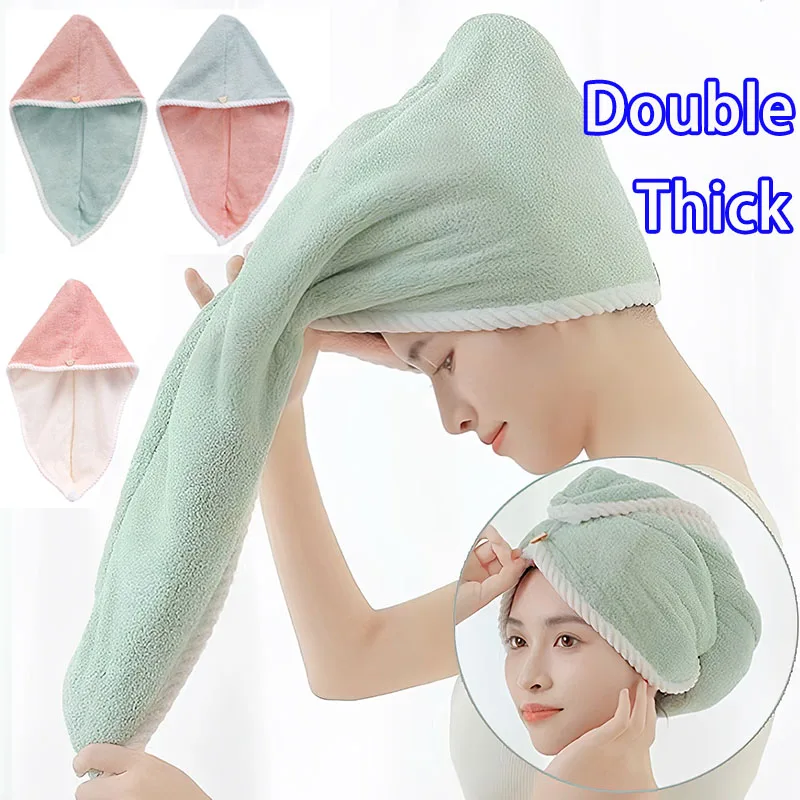 Double Sides Use Super Large Dry Hair Towel Double Thick Coral Fleece Soft Super Absorbent Quick Drying Dry Hair Cap Multi-color
Double Sides Use Super Large Dry Hair Towel Double Thick Coral Fleece Soft Super Absorbent Quick Drying Dry Hair Cap Multi-color