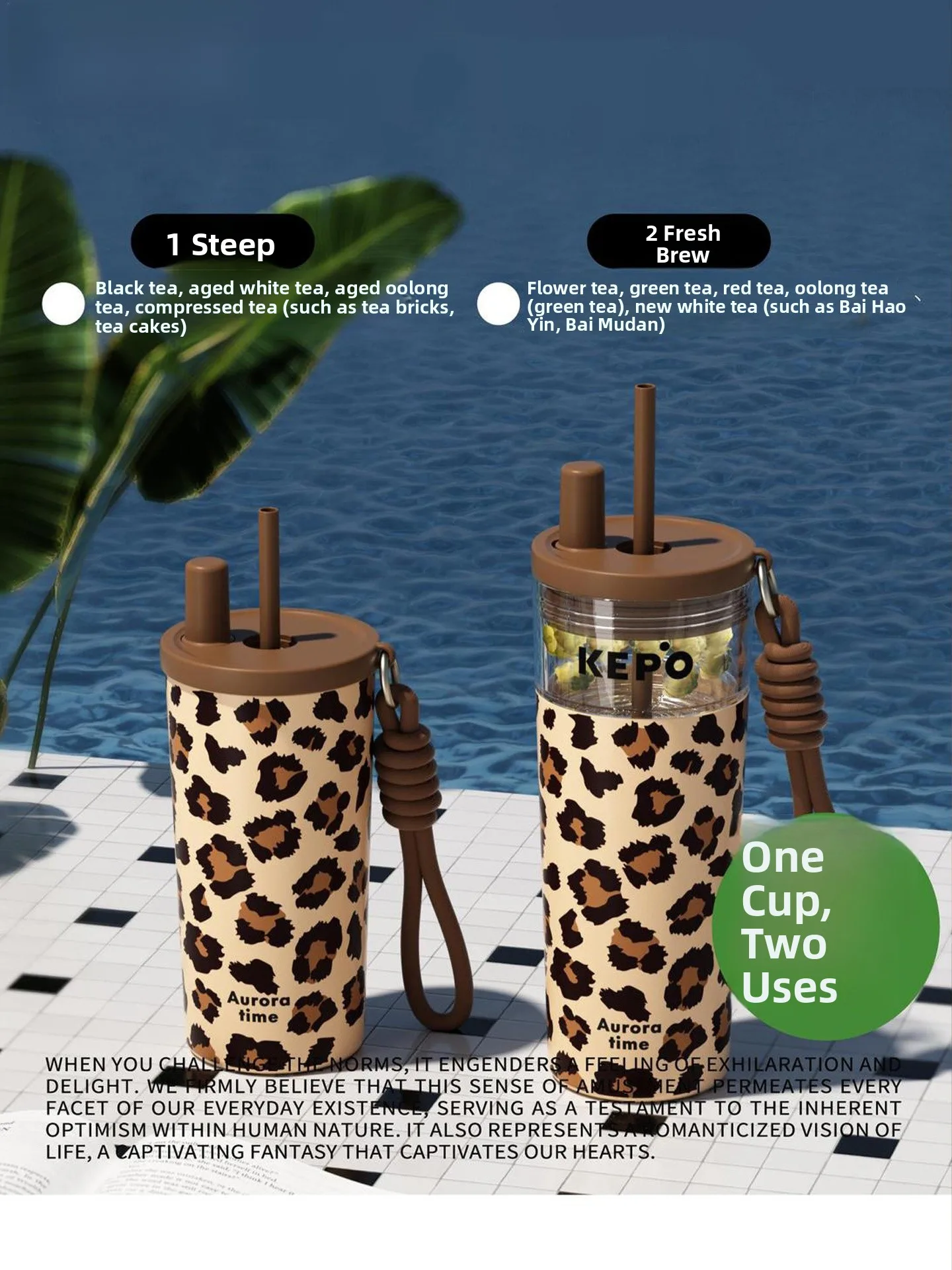 KEPO Large Capacity Tea Water Separation Insulated Mug Women High Aesthetic Value Elegant Gift Straw Mug Stainless Steel 316
KEPO Large Capacity Tea Water Separation Insulated Mug Women High Aesthetic Value Elegant Gift Straw Mug Stainless Steel 316