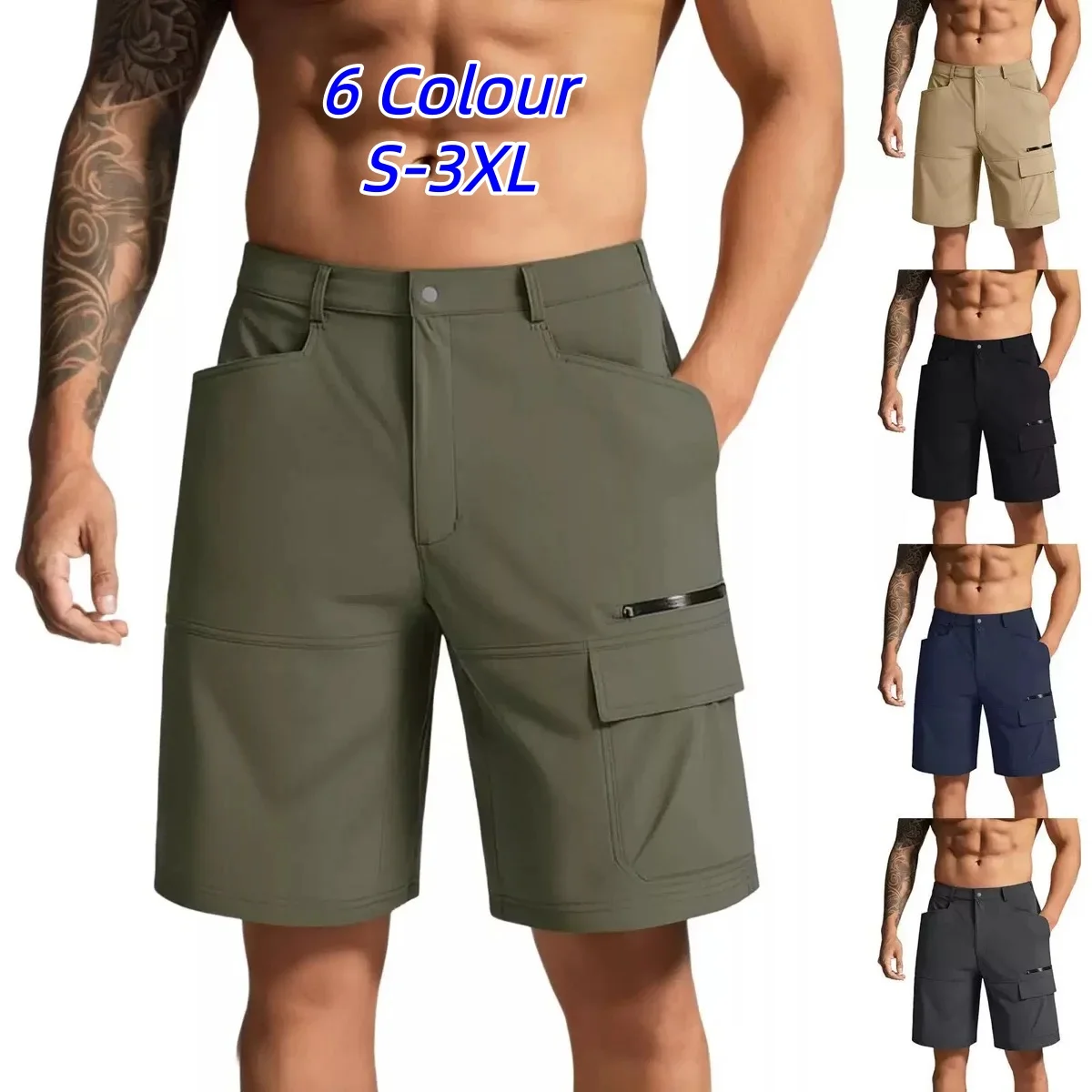 2026 Summer New Fashionable Solid Color Outdoor Sports Beach Workwear Shorts Men's Casual Loose Oversized High-Quality Shorts
2026 Summer New Fashionable Solid Color Outdoor Sports Beach Workwear Shorts Men's Casual Loose Oversized High-Quality Shorts