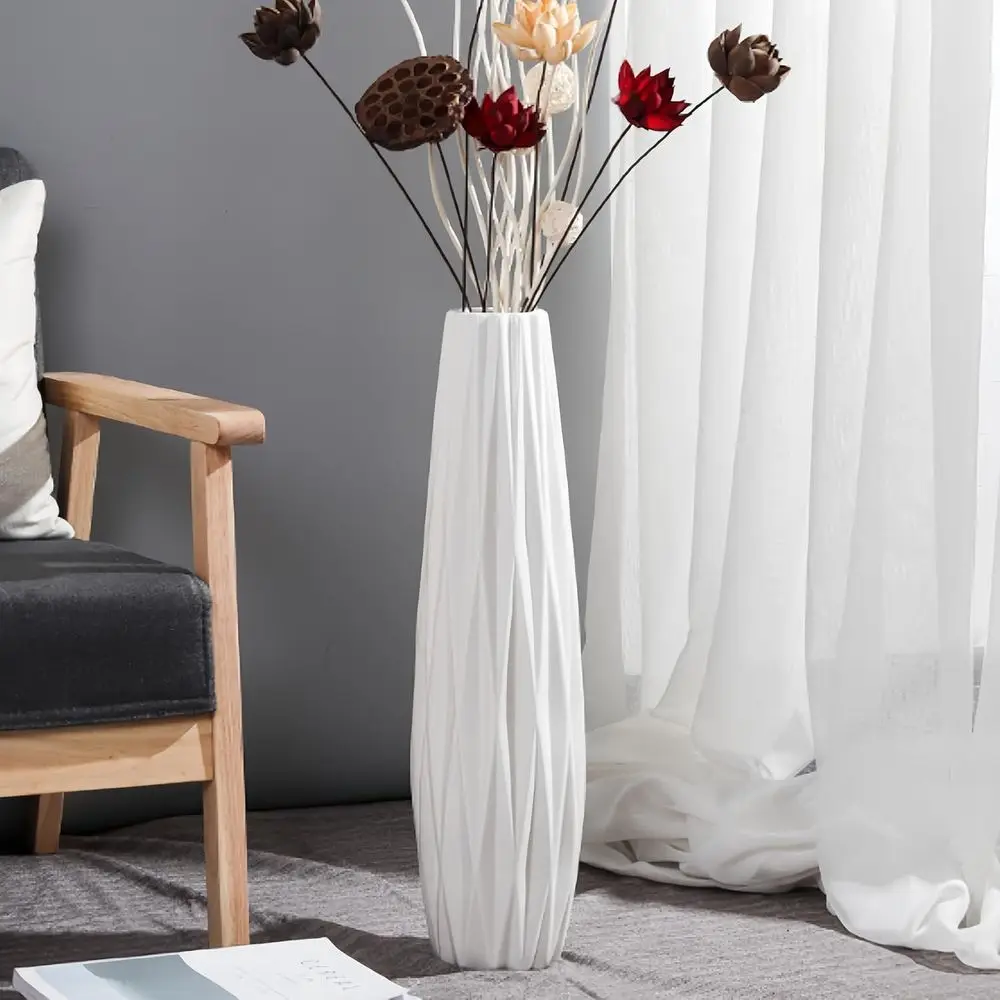 28 White Ceramic Tall Floor Vase for Modern Decor, Suitable for Home, Office, Living Spaces, and Weddings
28 White Ceramic Tall Floor Vase for Modern Decor, Suitable for Home, Office, Living Spaces, and Weddings