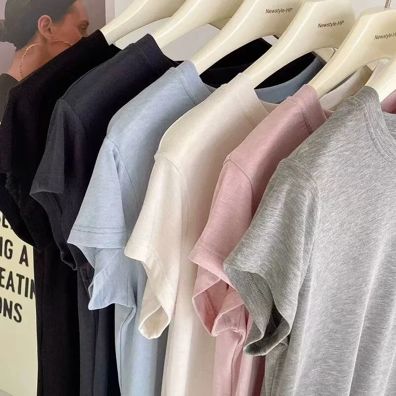 Women's Premium Solid Color T-Shirt Summer Drape Wrinkle-Resistant Stretchy Slim Fit Versatile Top
Women's Premium Solid Color T-Shirt Summer Drape Wrinkle-Resistant Stretchy Slim Fit Versatile Top