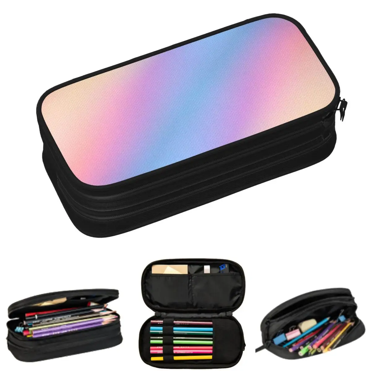 Pastel Glow Rainbow Gradient Pencil Cases for Students Gifts Pen Box Pencil Bag Big Capacity Pencil Pouch
Pastel Glow Rainbow Gradient Pencil Cases for Students Gifts Pen Box Pencil Bag Big Capacity Pencil Pouch
