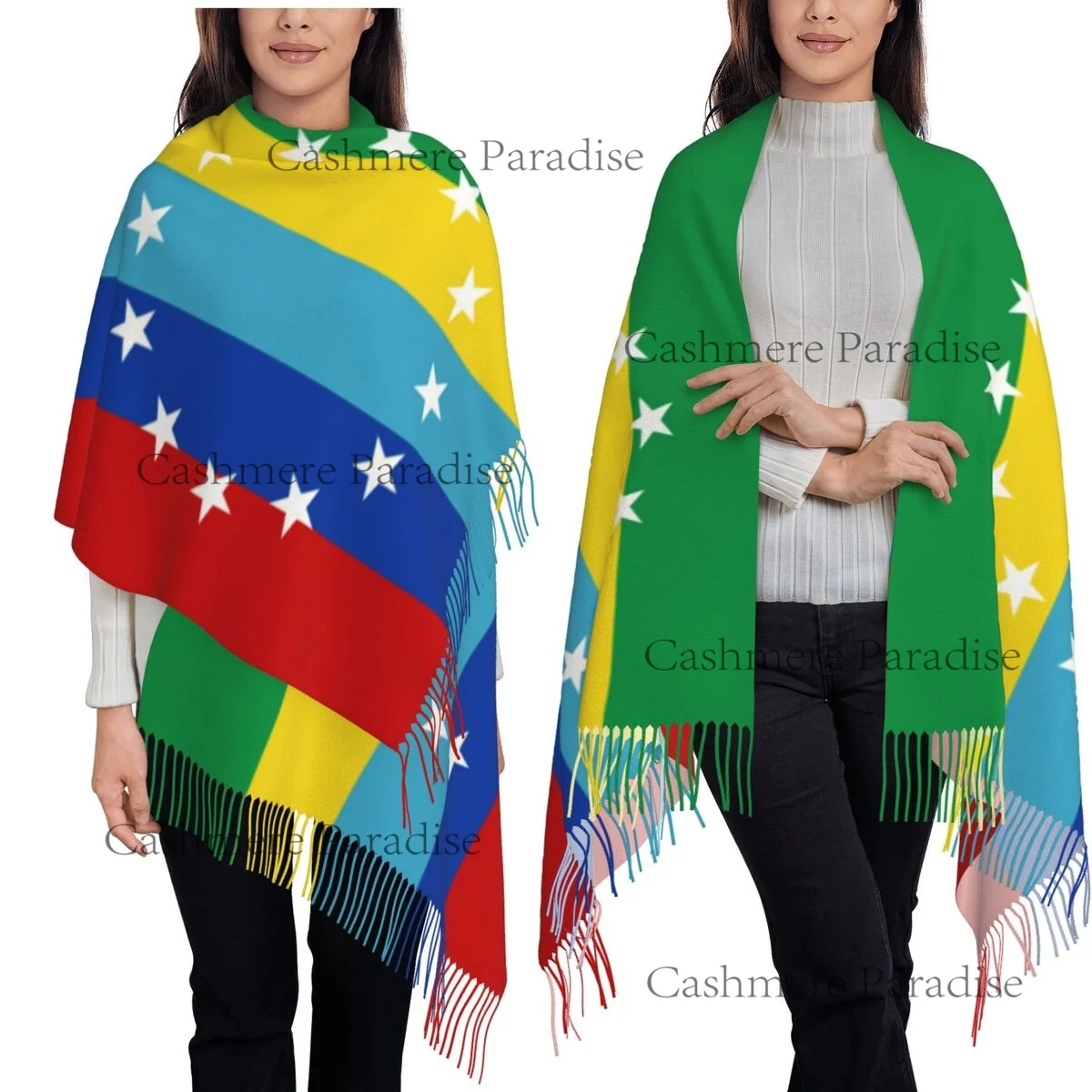 Женская шаль из пашмины с флагом Южной Америки, шарф с бахромой, длинный большой шарф
Женская шаль из пашмины с флагом Южной Америки, шарф с бахромой, длинный большой шарф