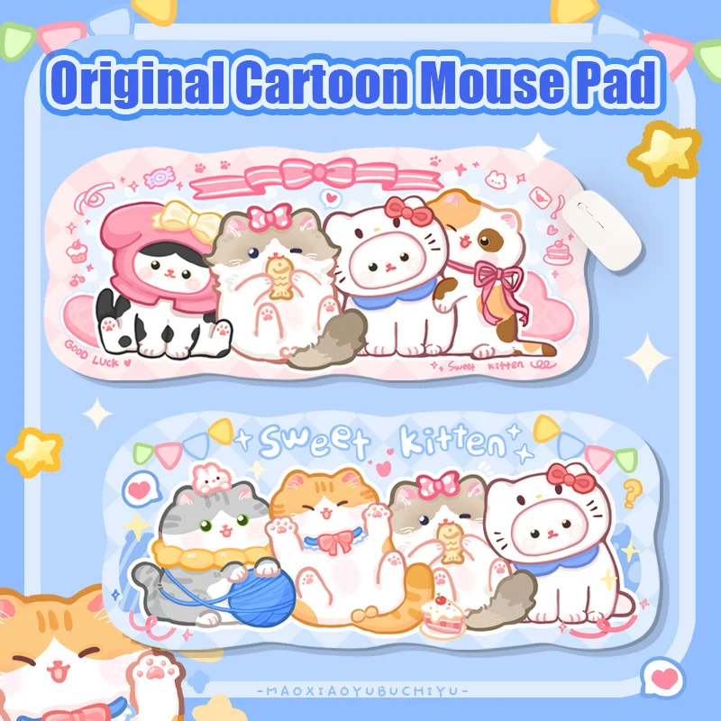 Cartoon Cute Cat Mouse Pad Simple Cute Office Girl Shaped Table Mat Rubber Thickened Non-slip Gaming Computer Keyboard Mat
Cartoon Cute Cat Mouse Pad Simple Cute Office Girl Shaped Table Mat Rubber Thickened Non-slip Gaming Computer Keyboard Mat