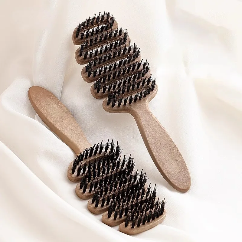 Boar Bristle Paddle Hair Brush Anti Static Comb Hairdressing Massage Comb Curly Hairbrush Salon Hair Styling Tools Makeup Tools
Boar Bristle Paddle Hair Brush Anti Static Comb Hairdressing Massage Comb Curly Hairbrush Salon Hair Styling Tools Makeup Tools